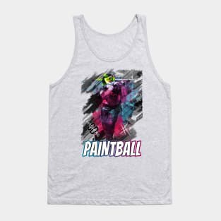 Paintball ArtStyle Female Tank Top